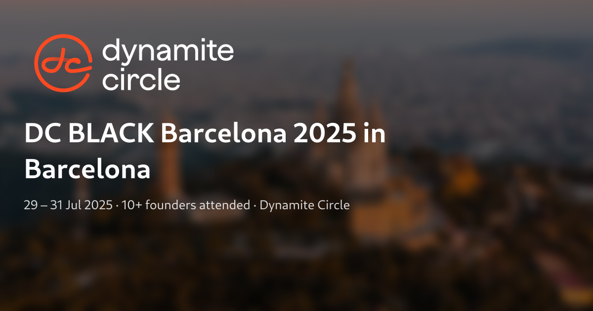 DC BLACK Barcelona 2025 in Barcelona — 29 – 31 Jul 2025 | Dynamite Circle